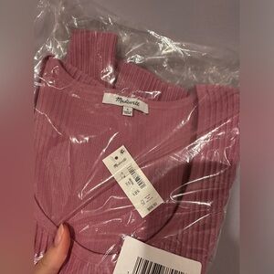 NWT Madewell Ottoman Rib Crop Top size L